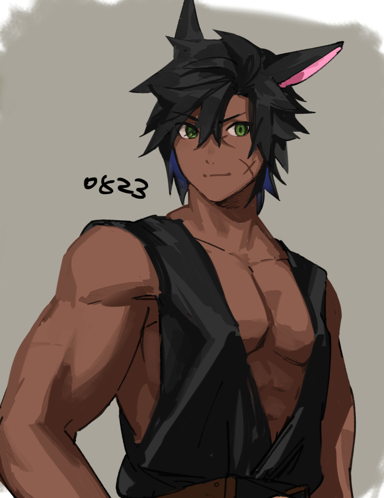 warrior of light (final fantasy and 1 more) drawn by mn_(zig_r14)