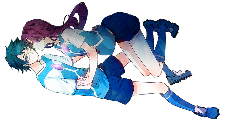 touchi ai and touchi shuuji (inazuma eleven) drawn by kunimitsu_(9nimi2)