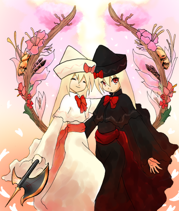 lily white and lily black (touhou) drawn by simon_(artist)