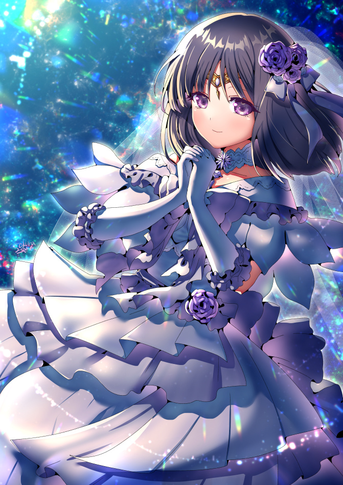 tomoe hotaru and sailor saturn (bishoujo senshi sailor moon) drawn by suou_sakura