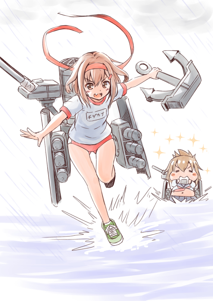 inazuma and ikazuchi (kantai collection) drawn by fujishima_shinnosuke