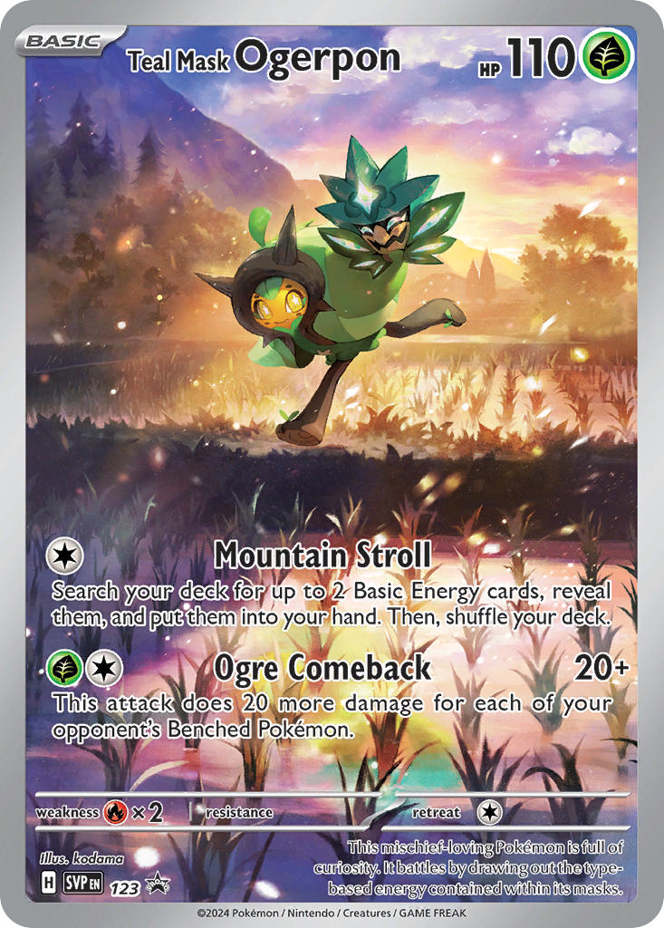 ogerpon (pokemon and 1 more) drawn by kodama_(pukupuku)