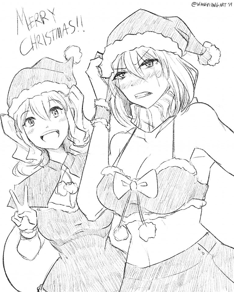 kashima and re-class battleship (kantai collection) drawn by wangphing
