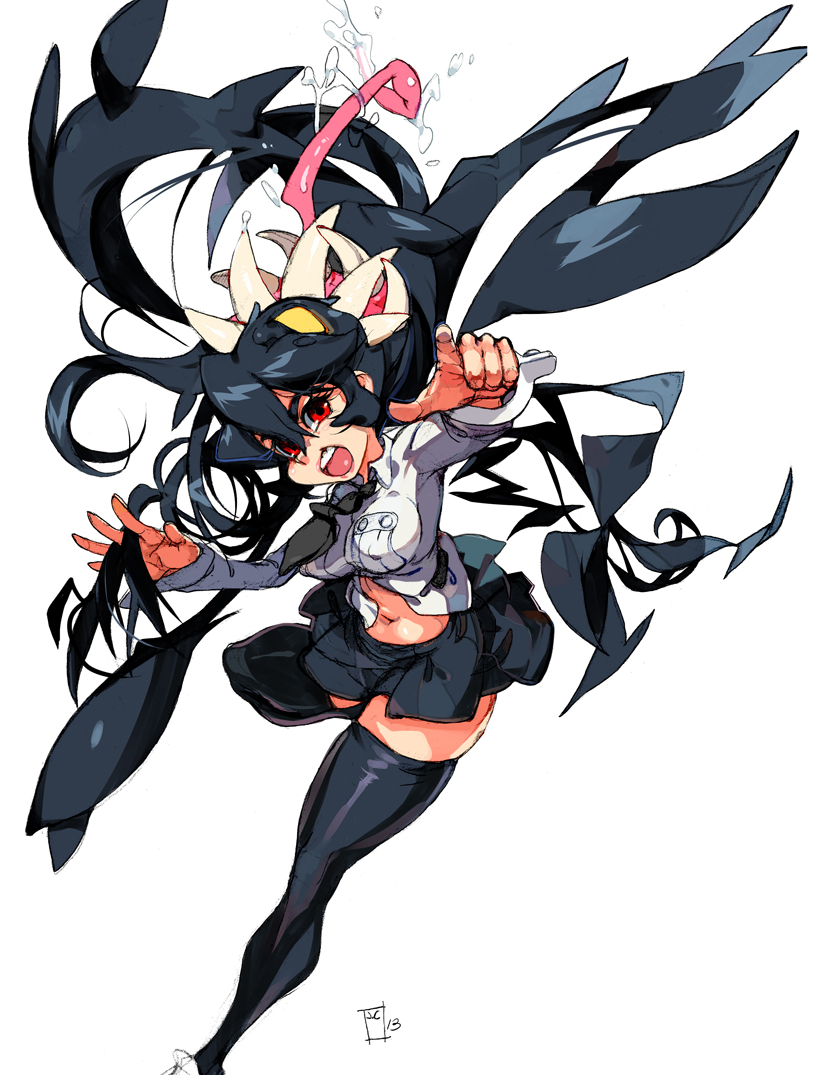 filia and samson (skullgirls) drawn by overlord_jc