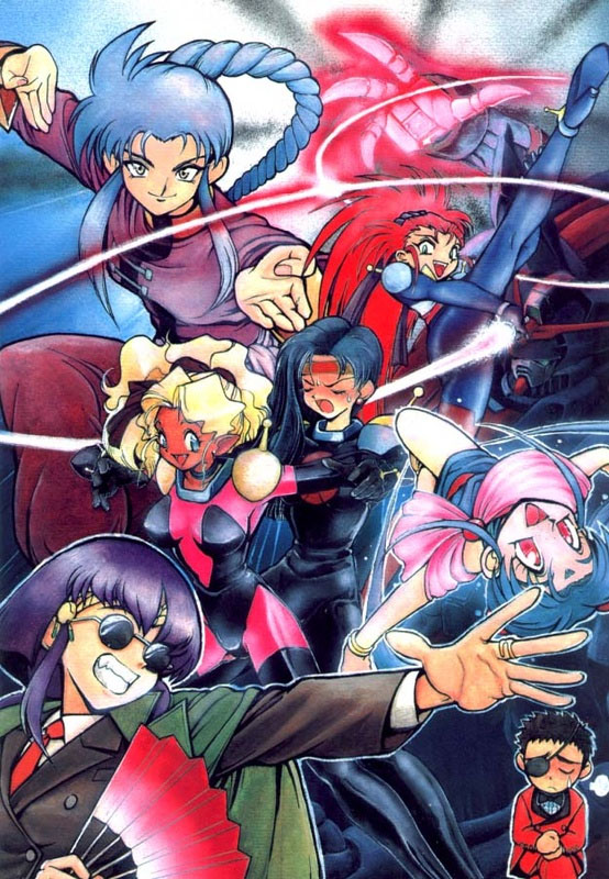 ryouko, masaki sasami jurai, rain mikamura, domon kasshu, allenby beardsley, and 9 more (gundam and 3 more)