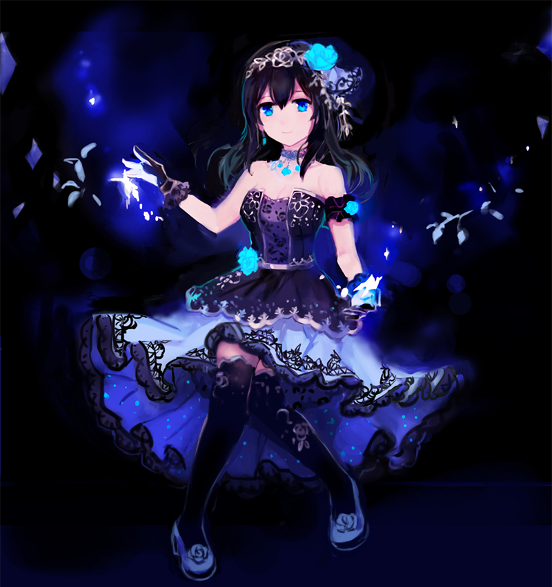 sagisawa fumika (idolmaster and 2 more) drawn by sha_(isago)