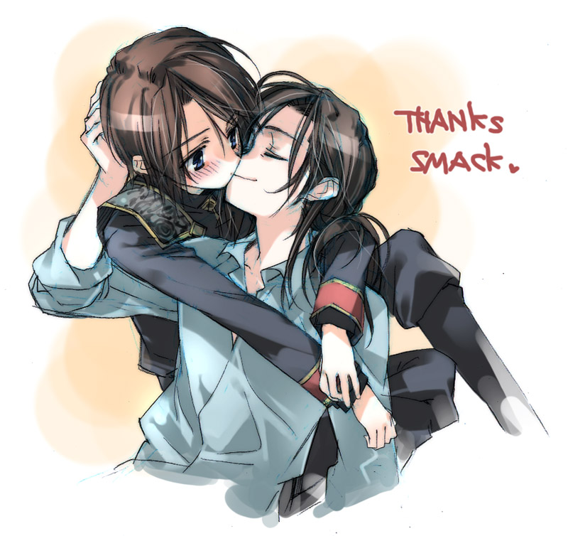 squall leonhart and laguna loire (final fantasy and 1 more) drawn by toujou_sakana