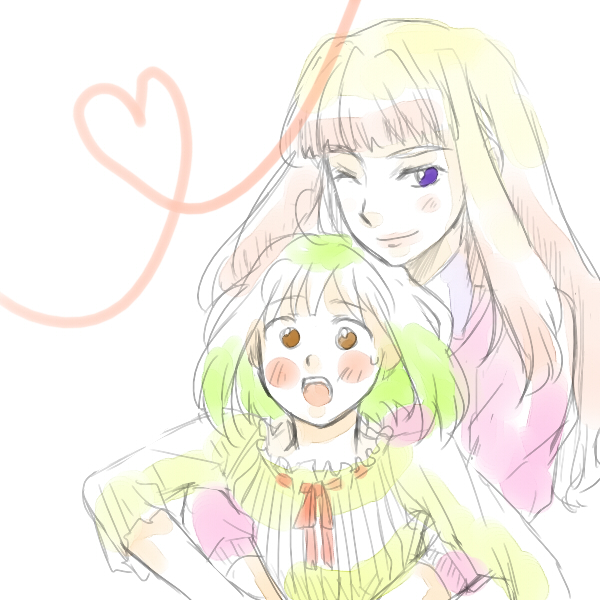 sheryl nome and ranka lee (macross and 1 more) drawn by ririclub