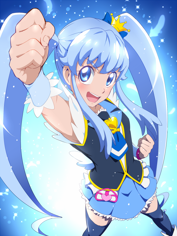 shirayuki hime and cure princess (precure and 1 more) drawn by tj-type1