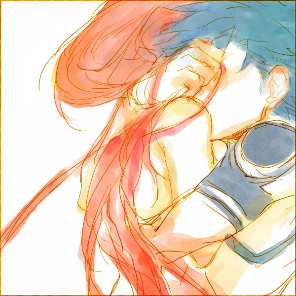 yoko littner and kamina (tengen toppa gurren lagann) drawn by moyashi_(narukami)