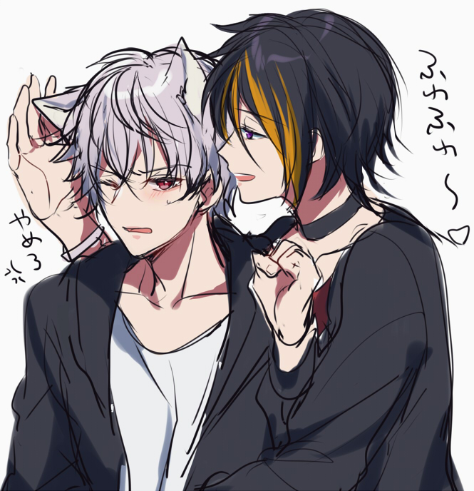 asahi nayuta and akebono ryo (from argonavis) drawn by mizukikushou