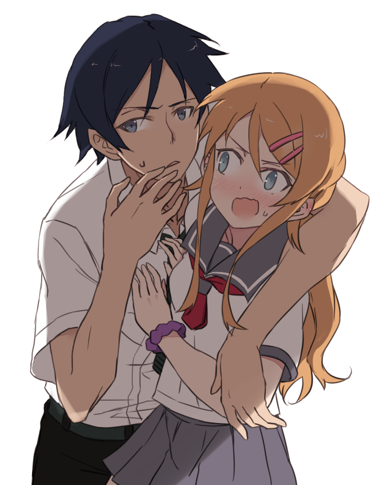 kousaka kirino and kousaka kyousuke (ore no imouto ga konna ni kawaii wake ga nai) drawn by maromi_(am97)