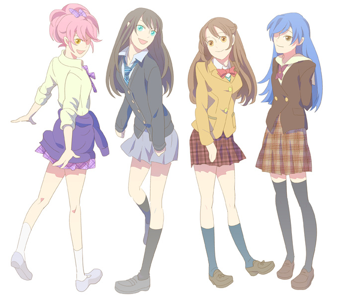 shibuya rin, kisaragi chihaya, shimamura uzuki, and jougasaki mika (idolmaster and 1 more) drawn by fio88