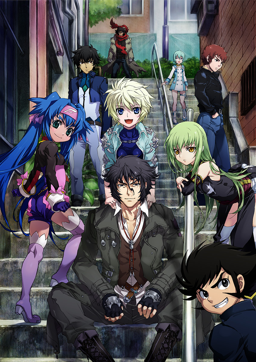 c.c., amuro ray, eureka, setsuna f. seiei, klan klein, and 4 more (gundam and 14 more) drawn by nakamura_kanko