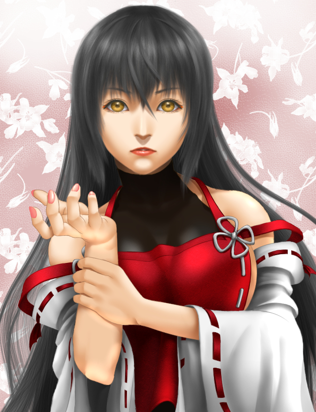 sendai hakurei no miko (original and 2 more) drawn by giruba