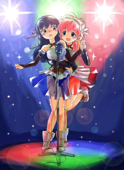 milfeulle sakuraba and karasuma chitose (galaxy angel) drawn by nyama