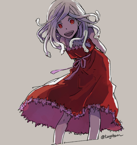 sengoku nadeko and god nadeko (monogatari and 1 more) drawn by toge_(owannun)