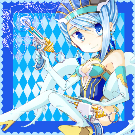 karina lyle and blue rose (tiger & bunny) drawn by syou61k