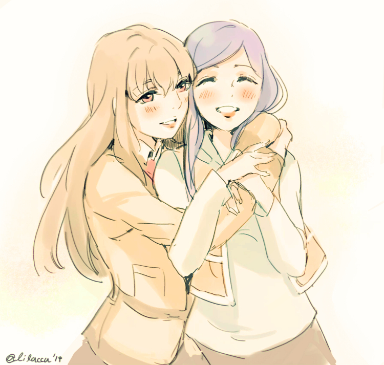 kuga natsuki and fujino shizuru (my-hime) drawn by lilaccu