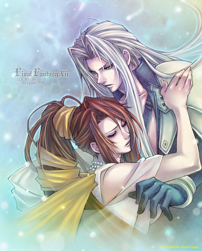 sephiroth and lucrecia crescent (final fantasy and 1 more) drawn by aimio_nagi