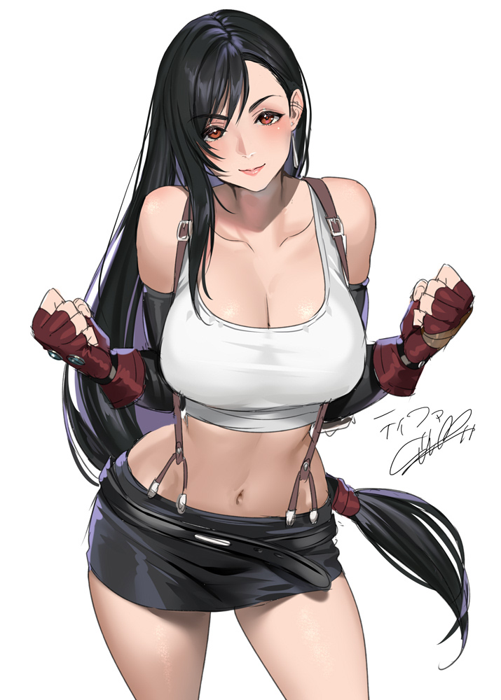 tifa lockhart (final fantasy and 2 more) drawn by masami_chie