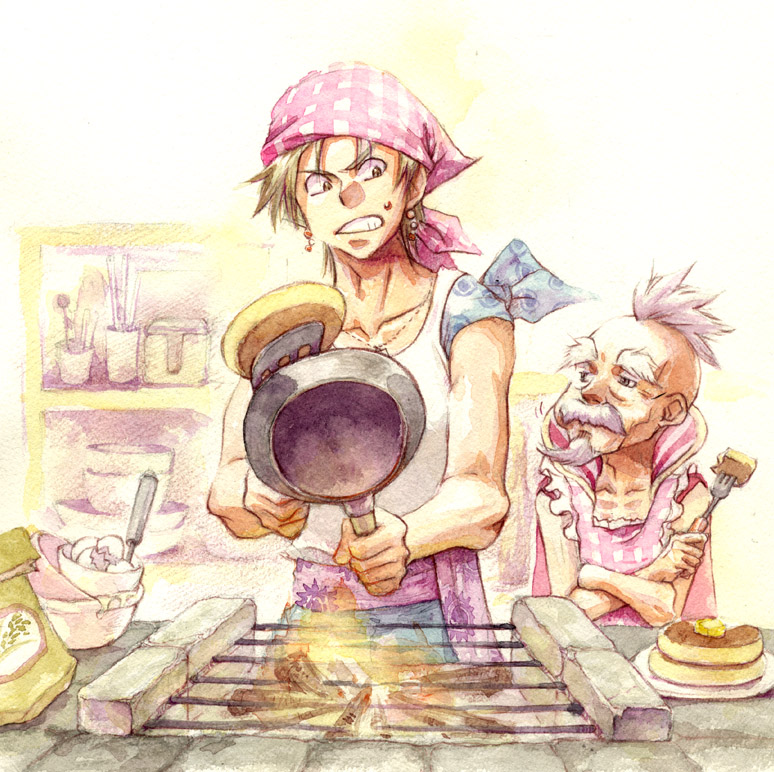 locke cole and strago magus (final fantasy and 1 more) drawn by da-vesita