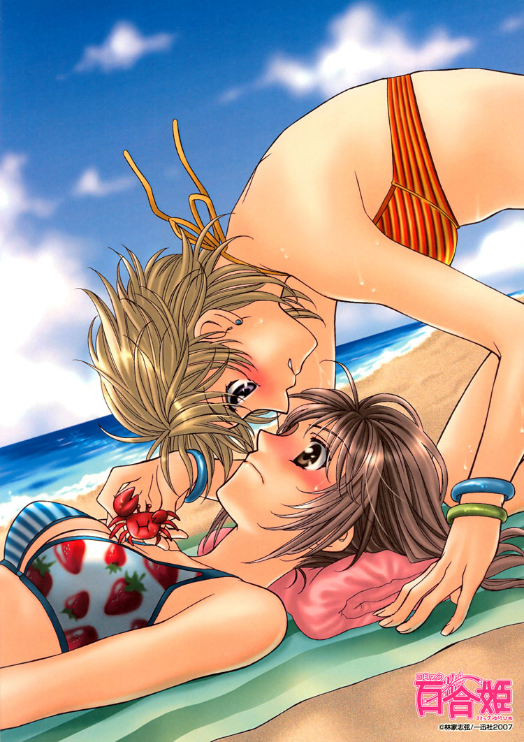 tachibana julia and asakawa ran (strawberry shake sweet) drawn by hayashiya_shizuru