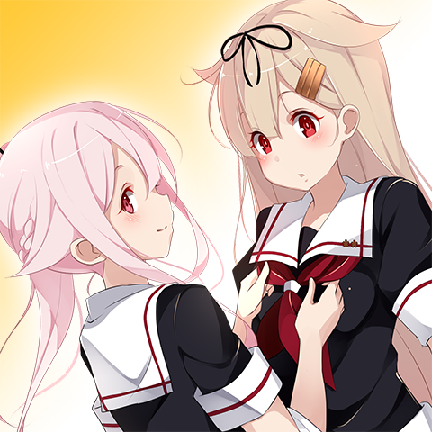 yuudachi, yuudachi kai ni, and harusame (kantai collection) drawn by kujou_ichiso