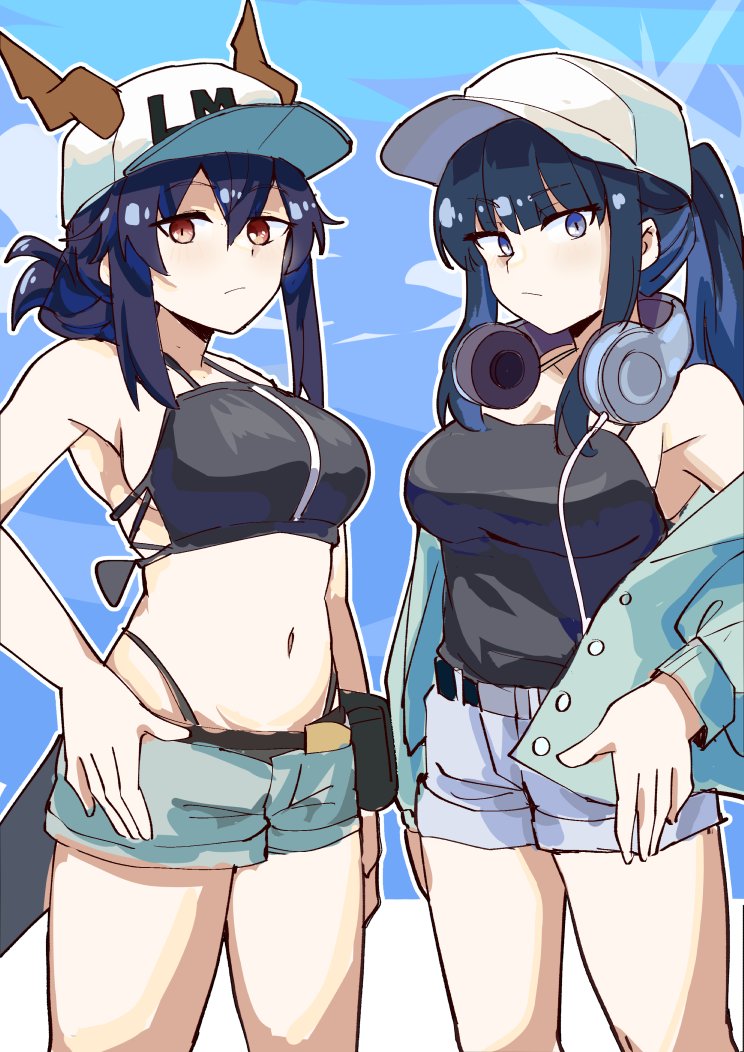 saori, ch'en, female tourist c, and ishigami shizuka (blue archive and 1 more) drawn by sleepyowl_(jobkung15)