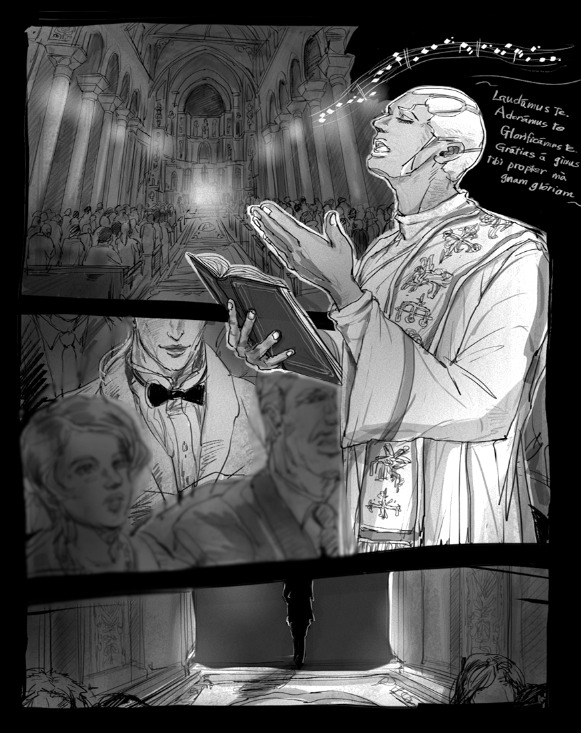 enrico pucci (jojo no kimyou na bouken and 1 more) drawn by m-goro