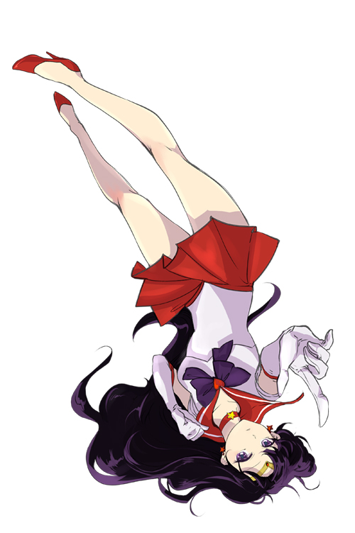hino rei, sailor mars, and super sailor mars (bishoujo senshi sailor moon) drawn by rakeng