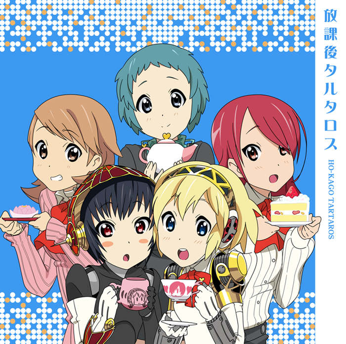 aigis, takeba yukari, kirijou mitsuru, yamagishi fuuka, and metis (persona and 3 more) drawn by c_(neta)