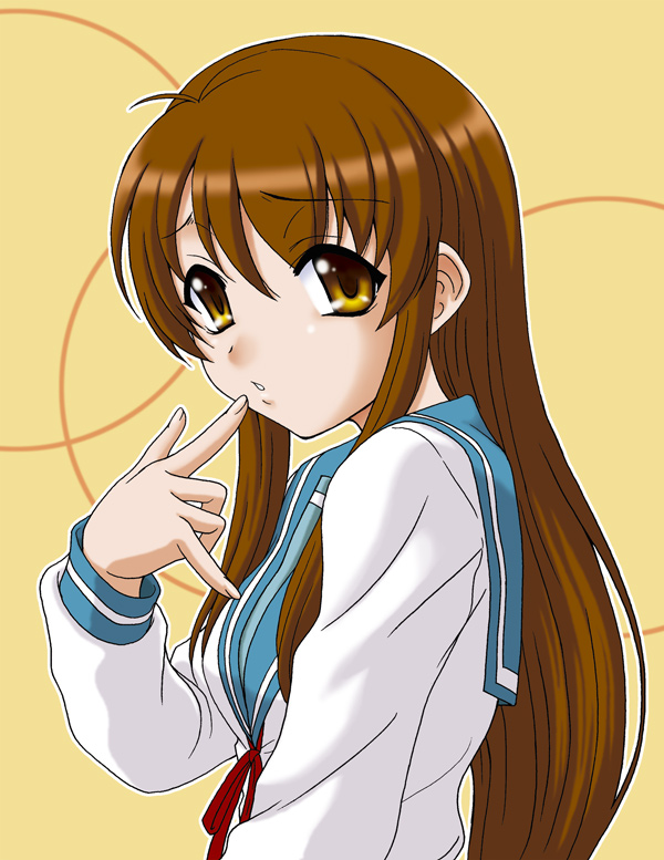 asahina mikuru (suzumiya haruhi no yuuutsu) drawn by misnon_the_great