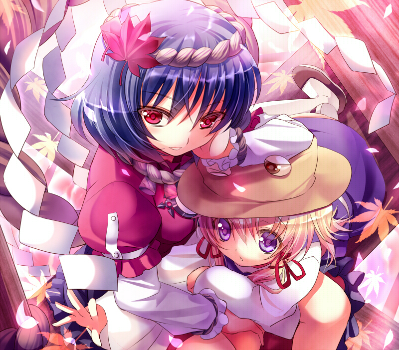 moriya suwako and yasaka kanako (touhou) drawn by chimochi