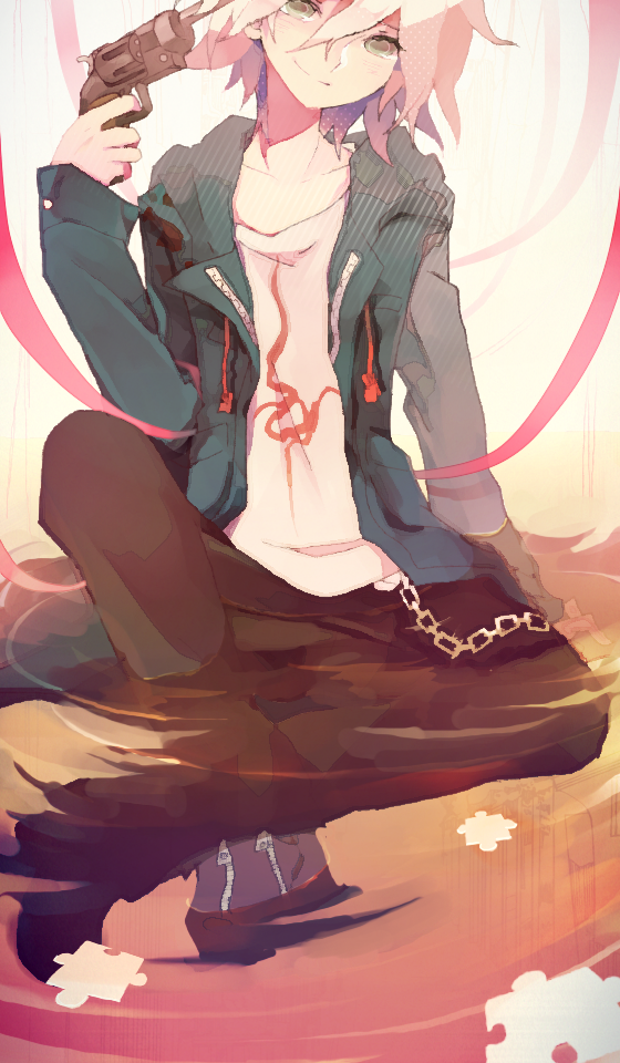 komaeda nagito (danganronpa and 1 more) drawn by miwasiba