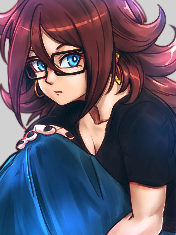 android 21 (dragon ball and 1 more) drawn by kemachiku