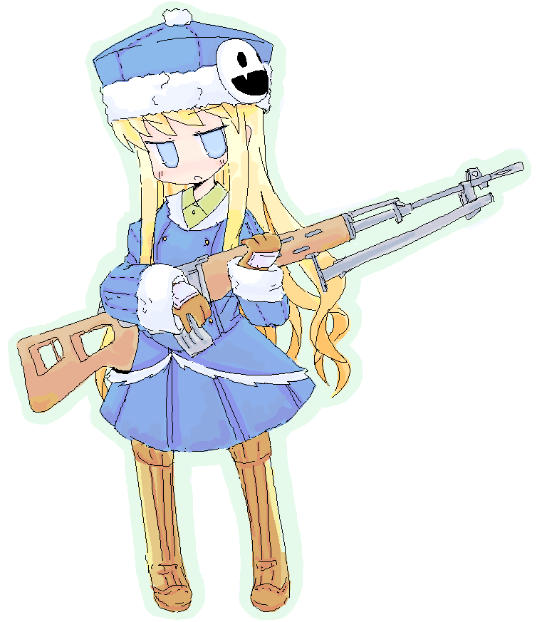 jack frost, gunner, and gunner 2 (sekaiju no meikyuu and 1 more) drawn by luu