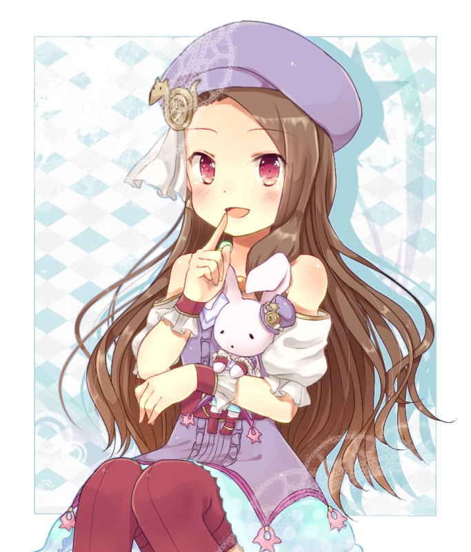 minase iori and usa-chan (idolmaster) drawn by moe_(hamhamham)