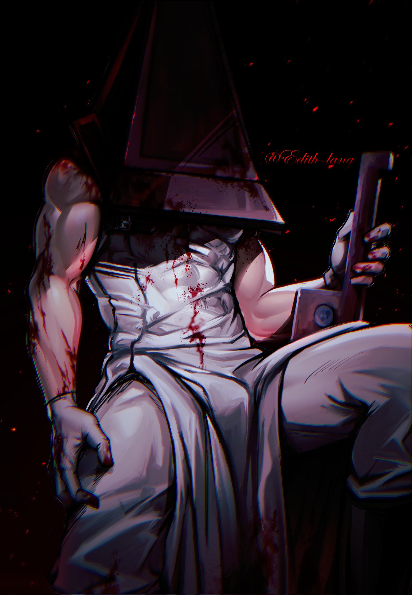 pyramid head (silent hill and 1 more) drawn by edith_lanzhen