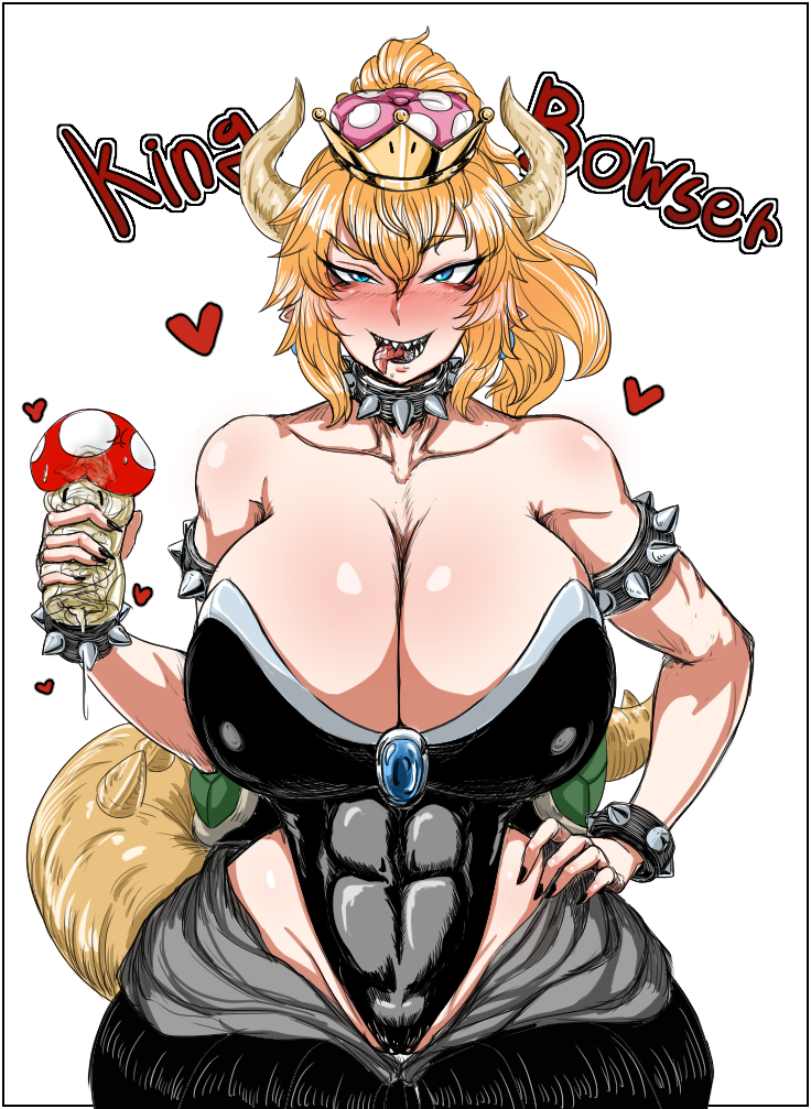bowsette (mario and 1 more) drawn by exabyte_(parallax05)