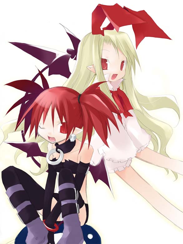 etna, prinny, and flonne (disgaea and 1 more) drawn by sazaki_ichiri
