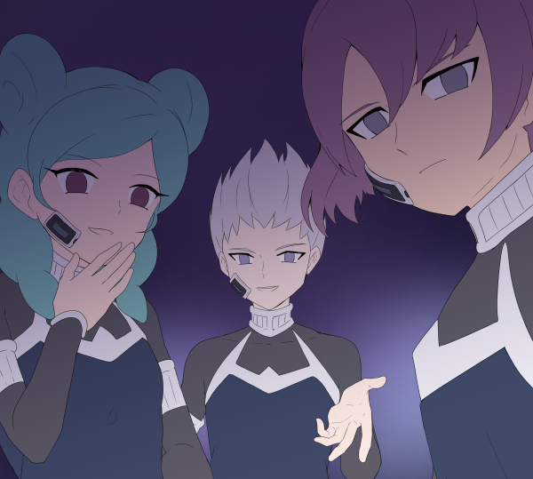 beta, alpha, and gamma (inazuma eleven and 2 more) drawn by t_(toddy_t)