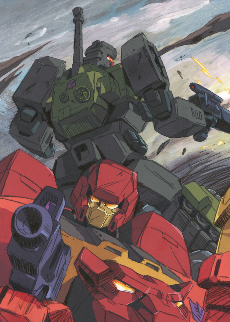 brawl and rampage (transformers and 1 more) drawn by marble-v