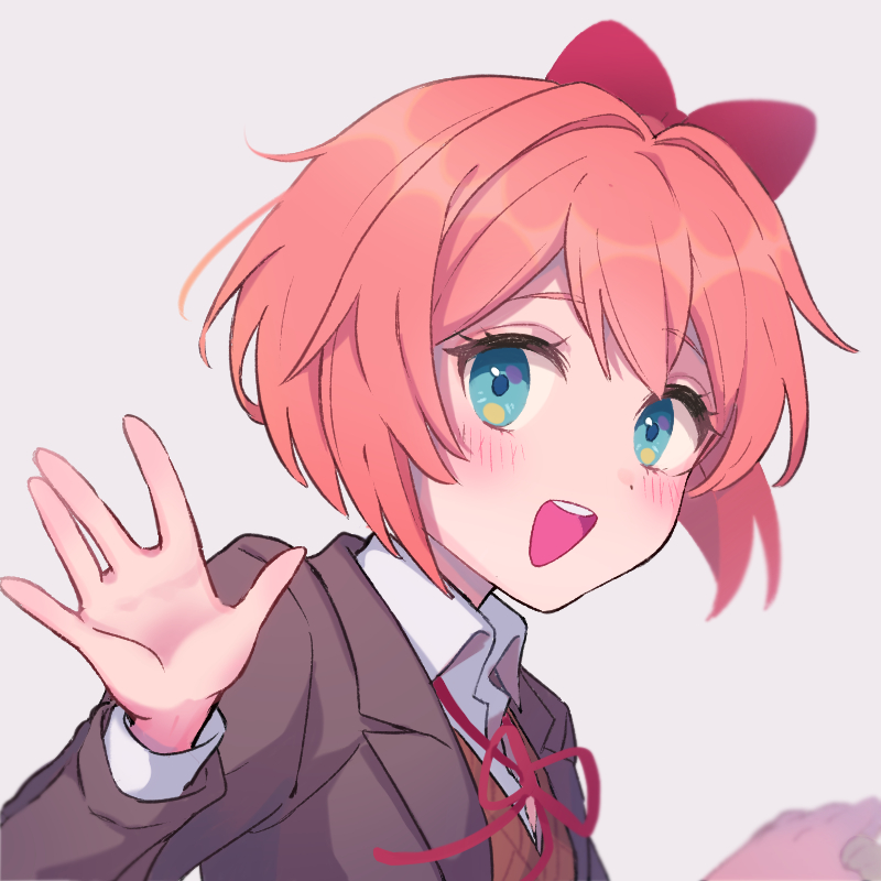sayori (doki doki literature club) drawn by m1stm1