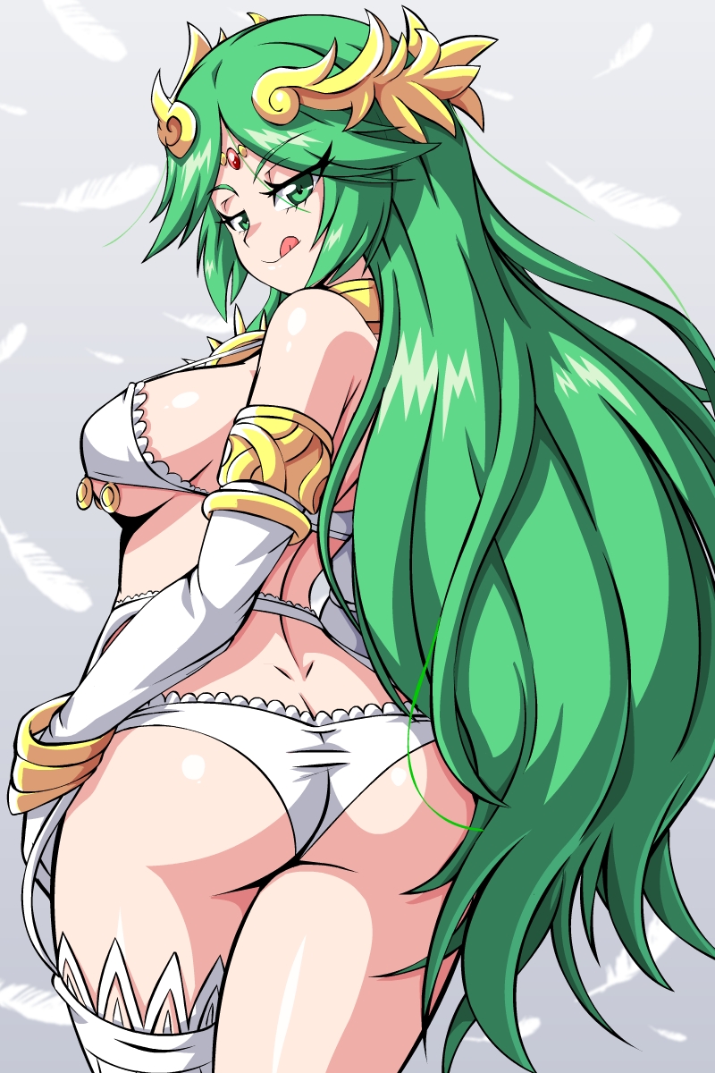 palutena (kid icarus and 1 more) drawn by lewdamone
