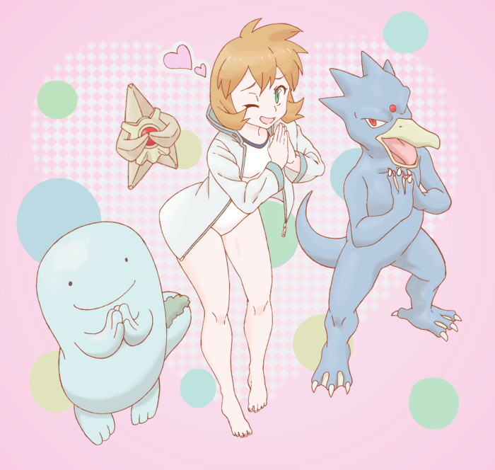 misty, quagsire, staryu, and golduck (pokemon and 1 more) drawn by nomura_(buroriidesu)
