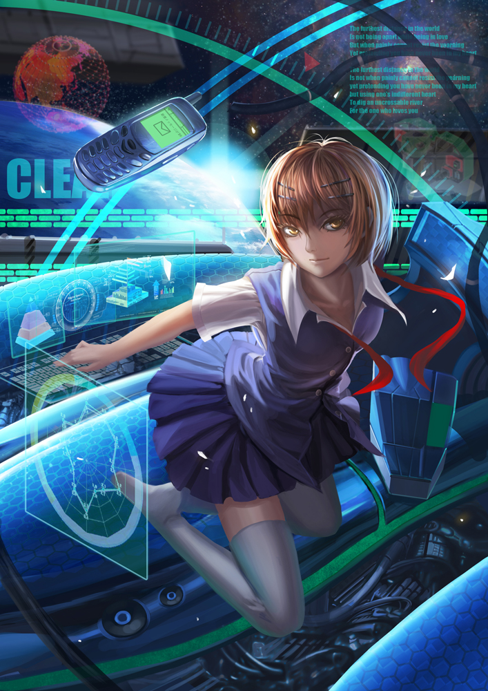 nagamine mikako (hoshi no koe) drawn by saber_01