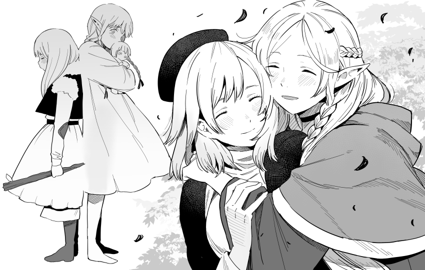 marcille donato and falin touden (dungeon meshi) drawn by hidakarumen