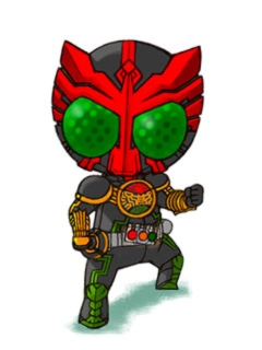 kamen rider ooo (kamen rider and 1 more) drawn by kaos