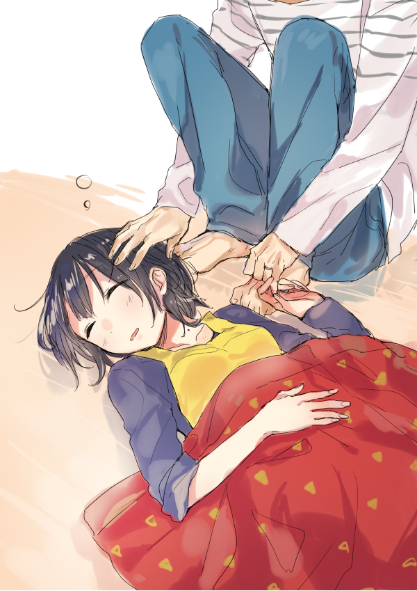 kitashirakawa tamako and ooji mochizou (tamako market) drawn by momose_(oqo)